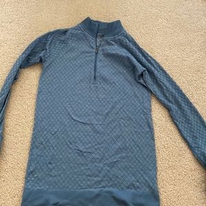 Lululemon 1/2 zip rest less, slate blue